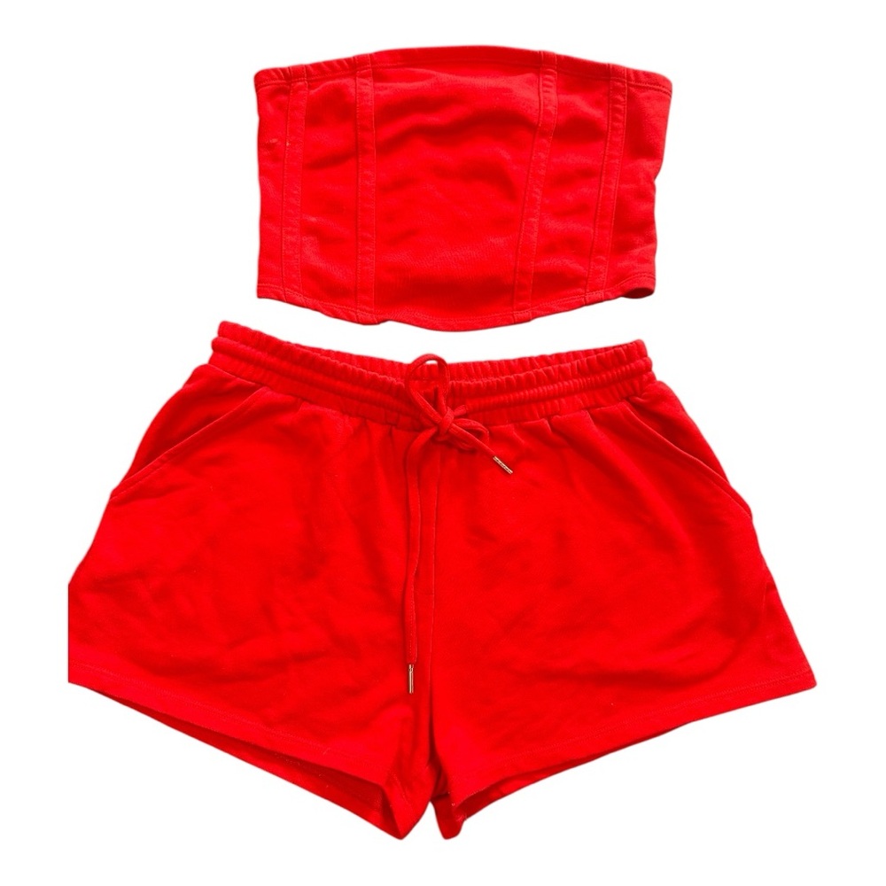 No Boundaries Red Women's Athletic Shorts
